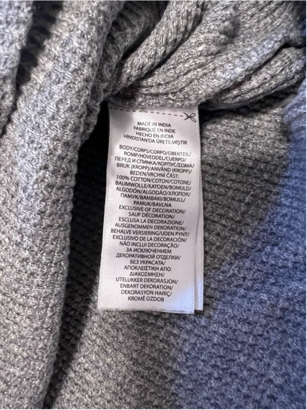 Polo Ralph Lauren Men’s 2XB Big & Tall Gray Waffle-Knit Crewneck Logo Shirt - Picture 3 of 7